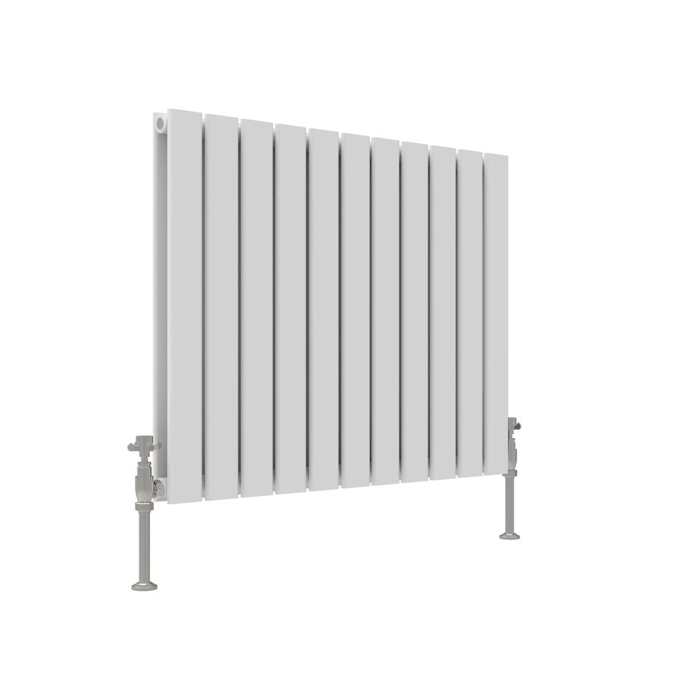 JTP Enzo White 600mm x 832mm Flat Panel Horizontal Designer Radiator Cut Out